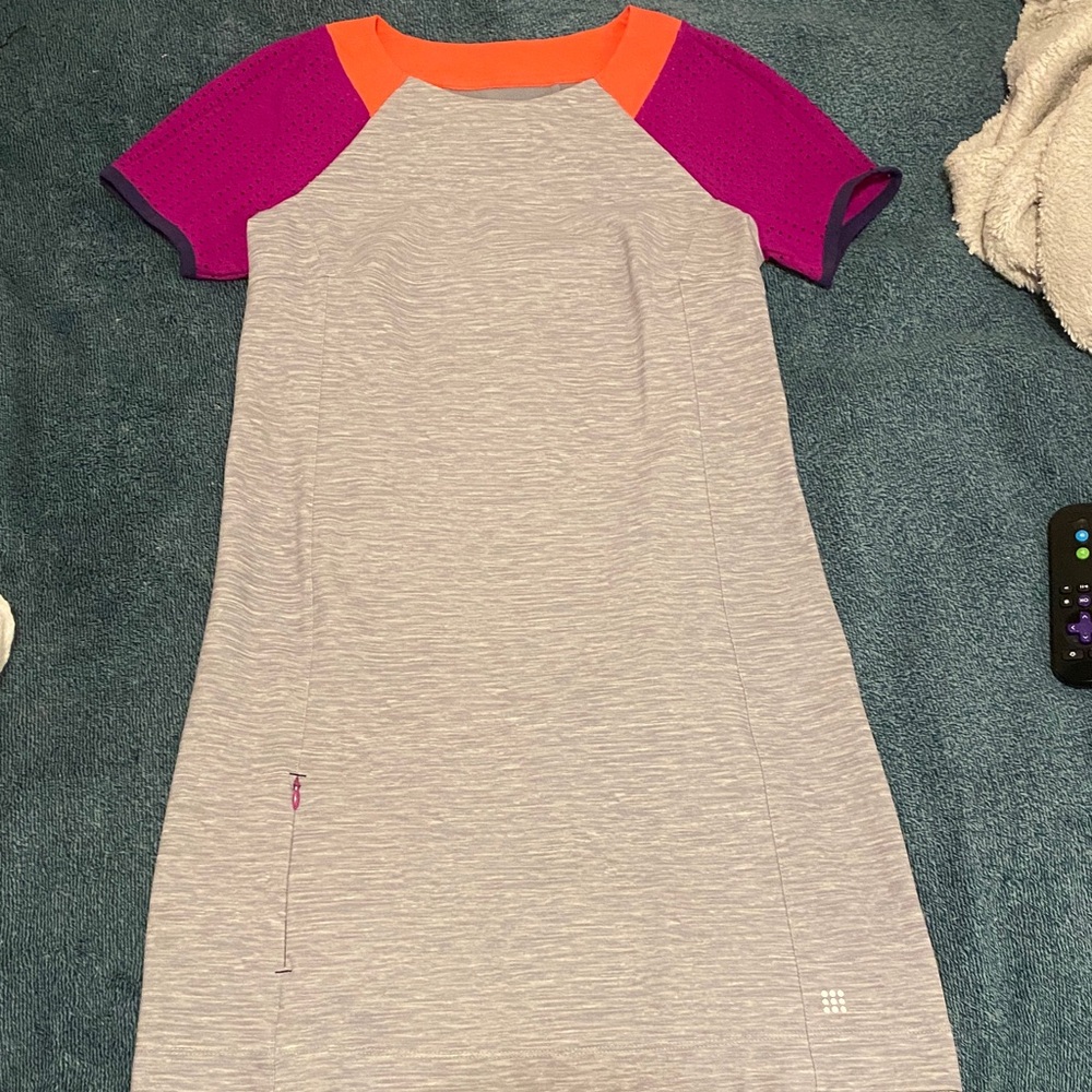 Title Nine Gray and Orange Athletic Top
